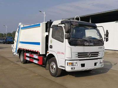 聚塵王牌HNY5120ZYSE6型壓縮式垃圾車(chē)
